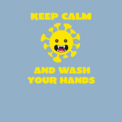 Свитшот хлопковый мужской Мой руки, цвет: мягкое небо — фото 2