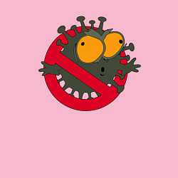 Свитшот хлопковый мужской Стоп Коронавирус, цвет: светло-розовый — фото 2