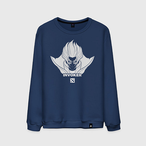 Мужской свитшот Invoker из Доты 2 / Тёмно-синий – фото 1