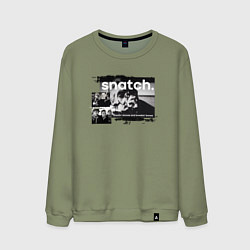 Свитшот хлопковый мужской Большой куш: Ави Деновиц, цвет: авокадо
