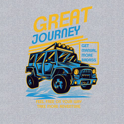 Свитшот хлопковый мужской Авто внедорожник, цвет: меланж — фото 2