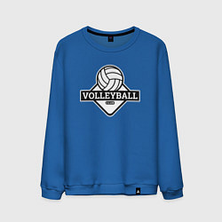 Свитшот хлопковый мужской Volleyball, цвет: синий