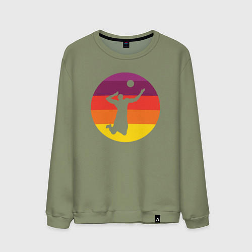 Мужской свитшот Мой волейбол / Авокадо – фото 1