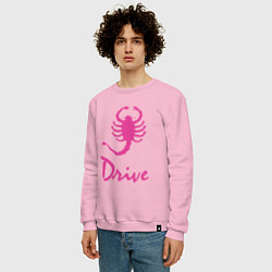 Свитшот хлопковый мужской Drive, цвет: светло-розовый — фото 2