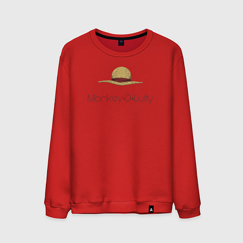 Мужской свитшот Monkey D Luffy One Piece / Красный – фото 1