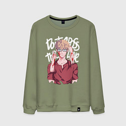 Свитшот хлопковый мужской Oh, Sangwoo, цвет: авокадо