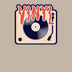 Свитшот хлопковый мужской Винил Vinyl DJ, цвет: миндальный — фото 2