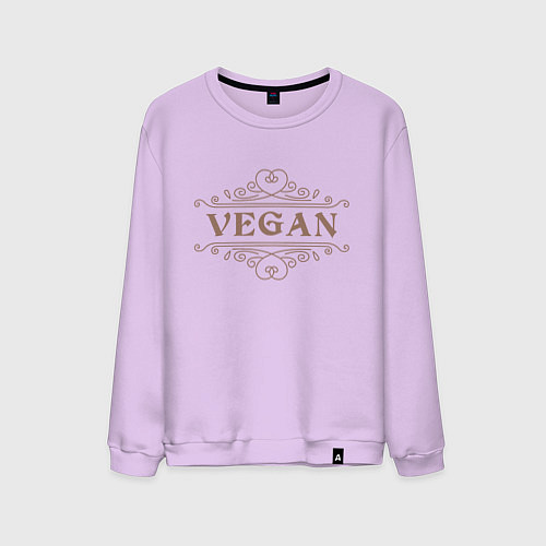 Мужской свитшот Веган - Vegan / Лаванда – фото 1