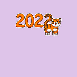Свитшот хлопковый мужской 2022 - Год Тигра, цвет: лаванда — фото 2