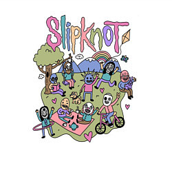 Свитшот хлопковый мужской SLIPKNOT, цвет: белый — фото 2