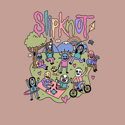 Свитшот хлопковый мужской SLIPKNOT, цвет: пыльно-розовый — фото 2