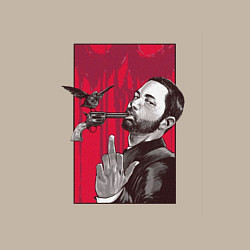 Свитшот хлопковый мужской Эминем, цвет: миндальный — фото 2