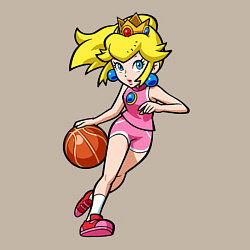 Свитшот хлопковый мужской Peach Basketball, цвет: миндальный — фото 2