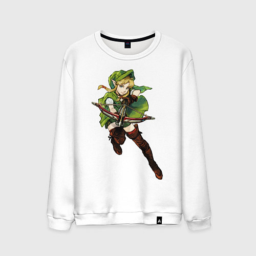 Мужской свитшот Zelda1 / Белый – фото 1
