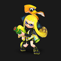 Свитшот хлопковый мужской Splatoon Girl, цвет: черный — фото 2