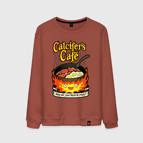 Мужской свитшот Calcifer cook / Кирпичный – фото 1