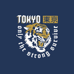 Свитшот хлопковый мужской Tiger - Japan, цвет: тёмно-синий — фото 2