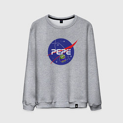 Свитшот хлопковый мужской Pepe Pepe space Nasa, цвет: меланж