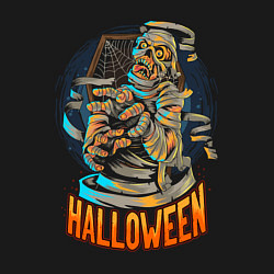 Свитшот хлопковый мужской Halloween Mummy, цвет: черный — фото 2