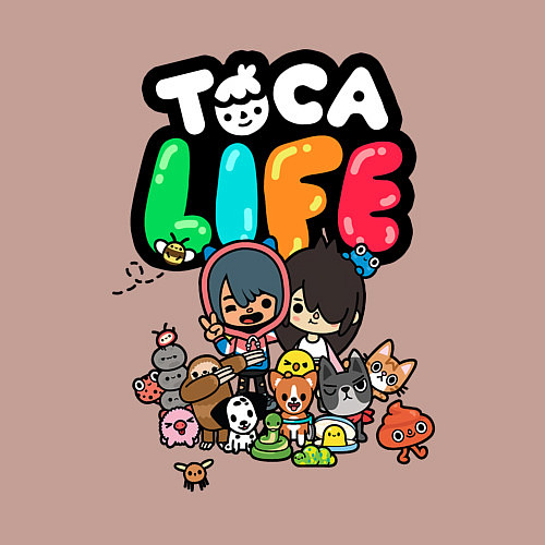 Мужской свитшот Toca Life / Пыльно-розовый – фото 3