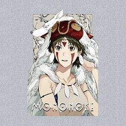 Свитшот хлопковый мужской Princеss mononoke, цвет: меланж — фото 2