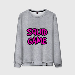 Свитшот хлопковый мужской Squid Game Pinker, цвет: меланж