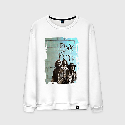 Мужской свитшот PINK FLOYD, постер / Белый – фото 1