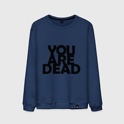 Свитшот хлопковый мужской DayZ: You are Dead, цвет: тёмно-синий