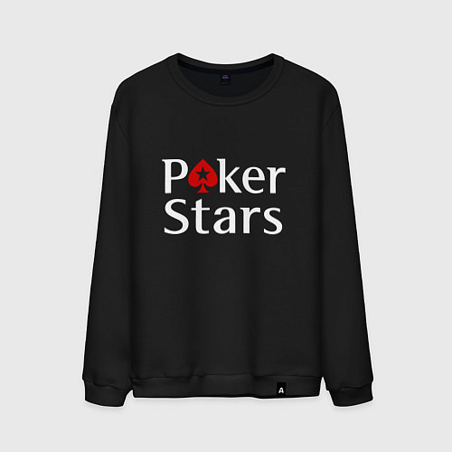 Мужской свитшот PokerStars логотип / Черный – фото 1