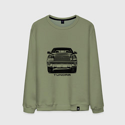 Свитшот хлопковый мужской Тойота Тундра, цвет: авокадо