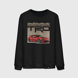 Свитшот хлопковый мужской Toyota Racing Development, цвет: черный