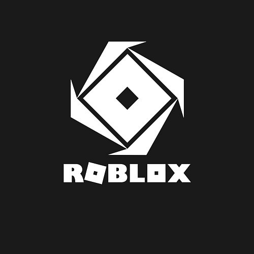 Мужской свитшот ROBLOX WHITE LOGO / Черный – фото 3