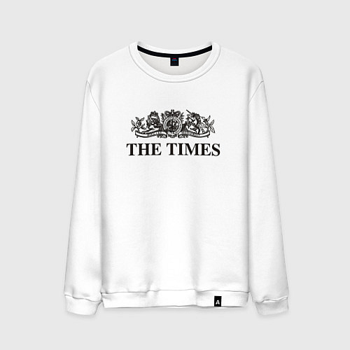 Мужской свитшот THE TIMES / Белый – фото 1