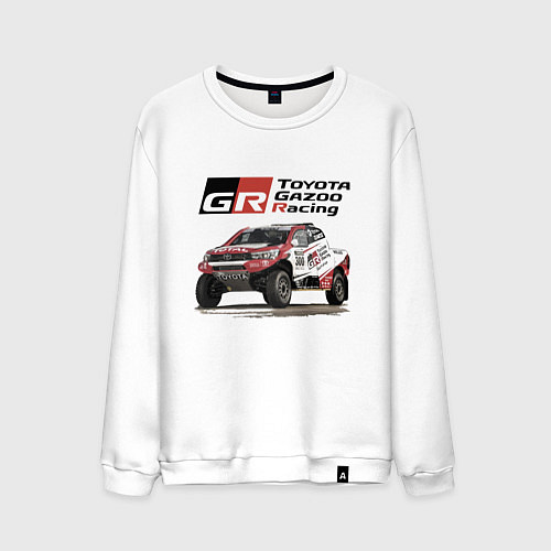 Мужской свитшот Toyota Gazoo Racing Team, Finland Motorsport / Белый – фото 1