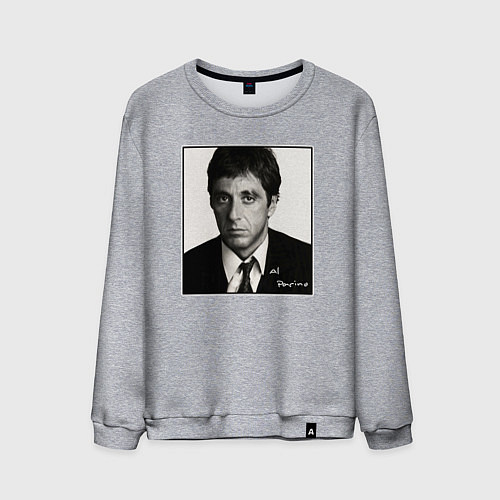 Мужской свитшот Аль Пачино Al Pacino / Меланж – фото 1