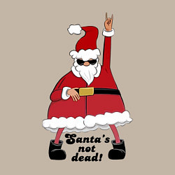 Свитшот хлопковый мужской Santas not dead!, цвет: миндальный — фото 2