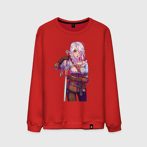 Мужской свитшот Циpи / Красный – фото 1