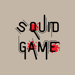 Свитшот хлопковый мужской Blood Squid Game, цвет: миндальный — фото 2