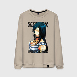 Свитшот хлопковый мужской Mari school, цвет: миндальный