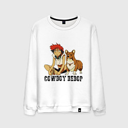 Свитшот хлопковый мужской Эйн & Эд, цвет: белый