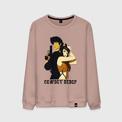 Свитшот хлопковый мужской Spike & Faye, цвет: пыльно-розовый