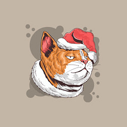 Свитшот хлопковый мужской Christmas Cat, цвет: миндальный — фото 2