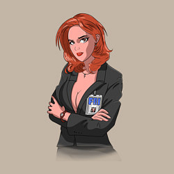 Свитшот хлопковый мужской Dana Scully X-Files, цвет: миндальный — фото 2