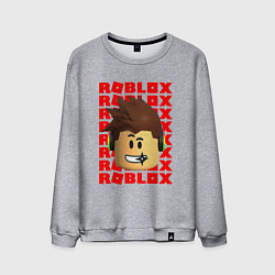 Мужской свитшот ROBLOX RED LOGO LEGO FACE