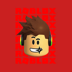 Свитшот хлопковый мужской ROBLOX RED LOGO LEGO FACE, цвет: красный — фото 2