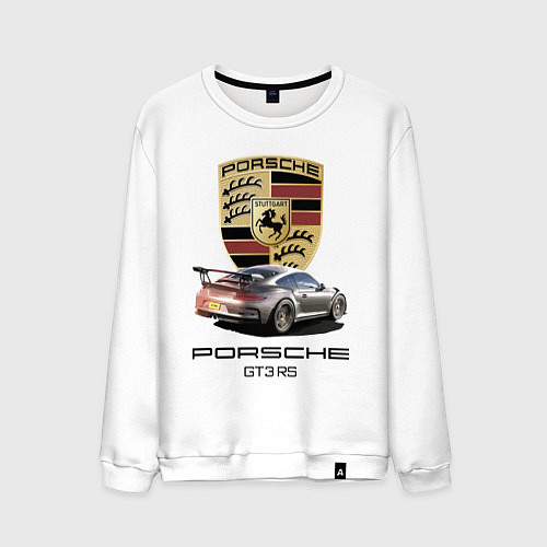 Мужской свитшот Porsche GT 3 RS Motorsport / Белый – фото 1