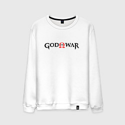 Мужской свитшот GOD OF WAR LOGO BLACK RED