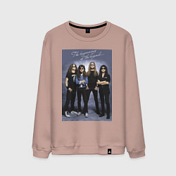 Свитшот хлопковый мужской Ты помнишь, как всё начиналось?, цвет: пыльно-розовый