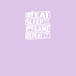 Свитшот хлопковый мужской Eat,Sleep,Game,Repeat, цвет: лаванда — фото 2