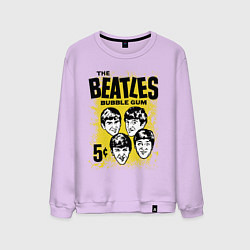 Свитшот хлопковый мужской The Beatles bubble gum, цвет: лаванда